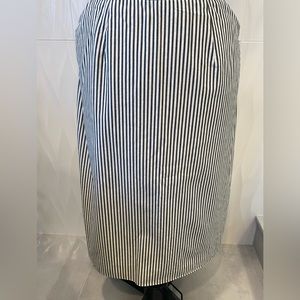 ETCETERA pinstriped mid length skirt